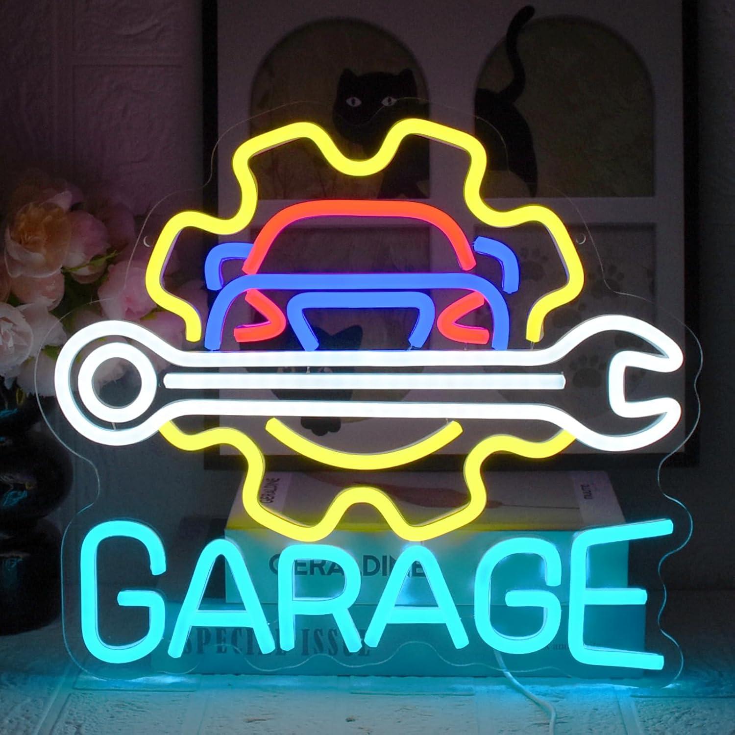 Garage Neon Sign USB Powered L - Auto Repair Shop Signs recension och pris
