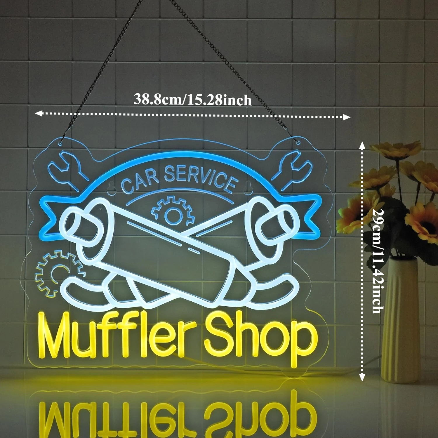 Muffler Shop Car Service Neon  - Auto Repair Shop Signs recension och pris