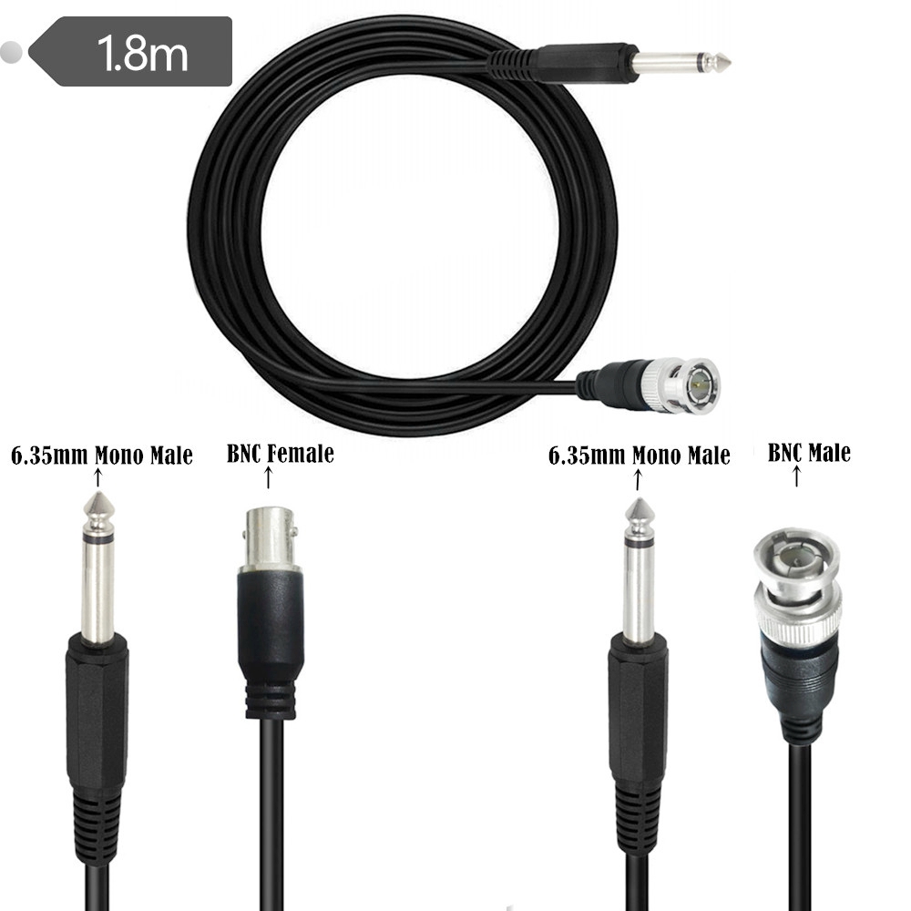 1.8M BNC Male to 6.35mm 1/4 In - Transmission Jack Adapter recension och pris