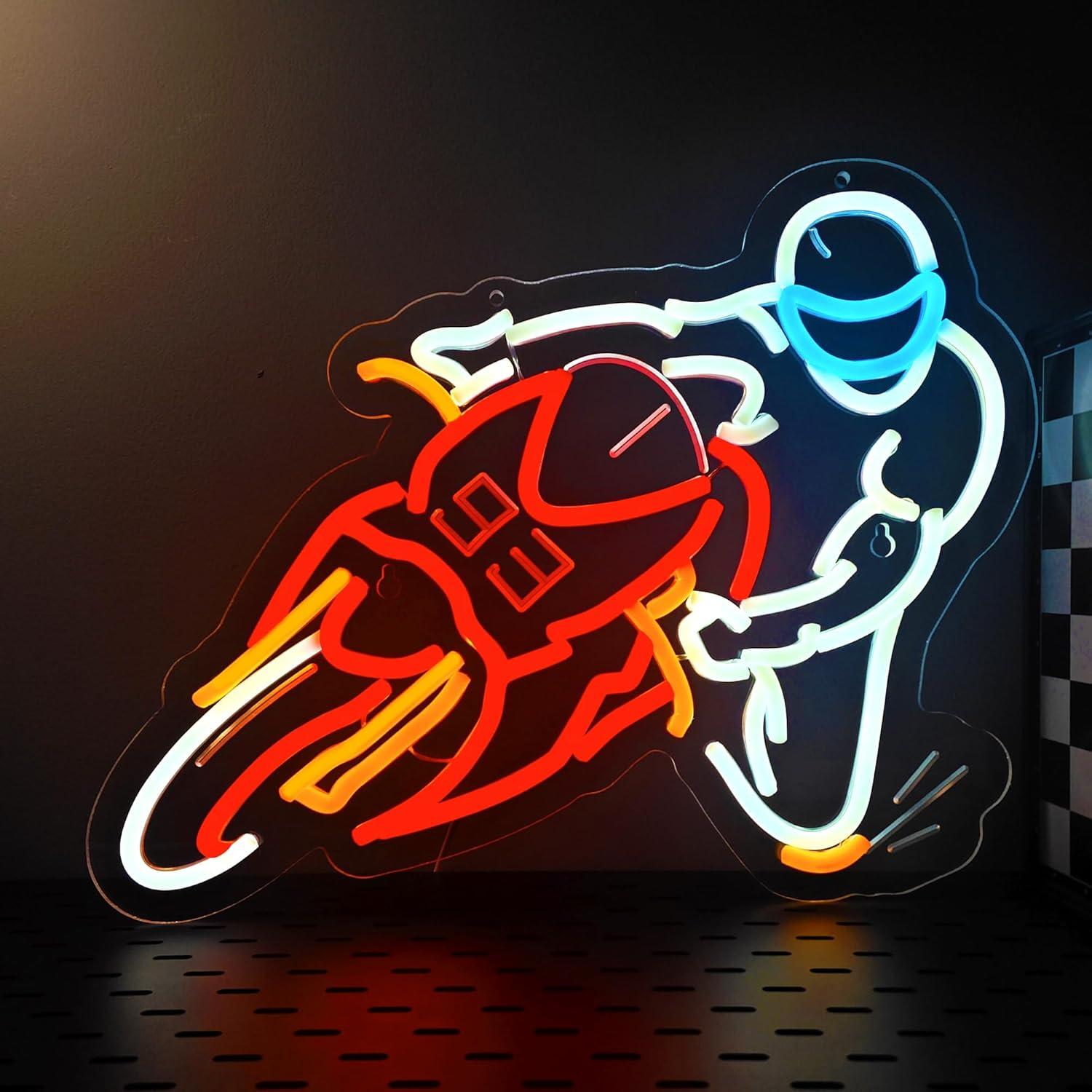 Motorcycle Racing Cornering Ne - Auto Repair Shop Signs recension och pris