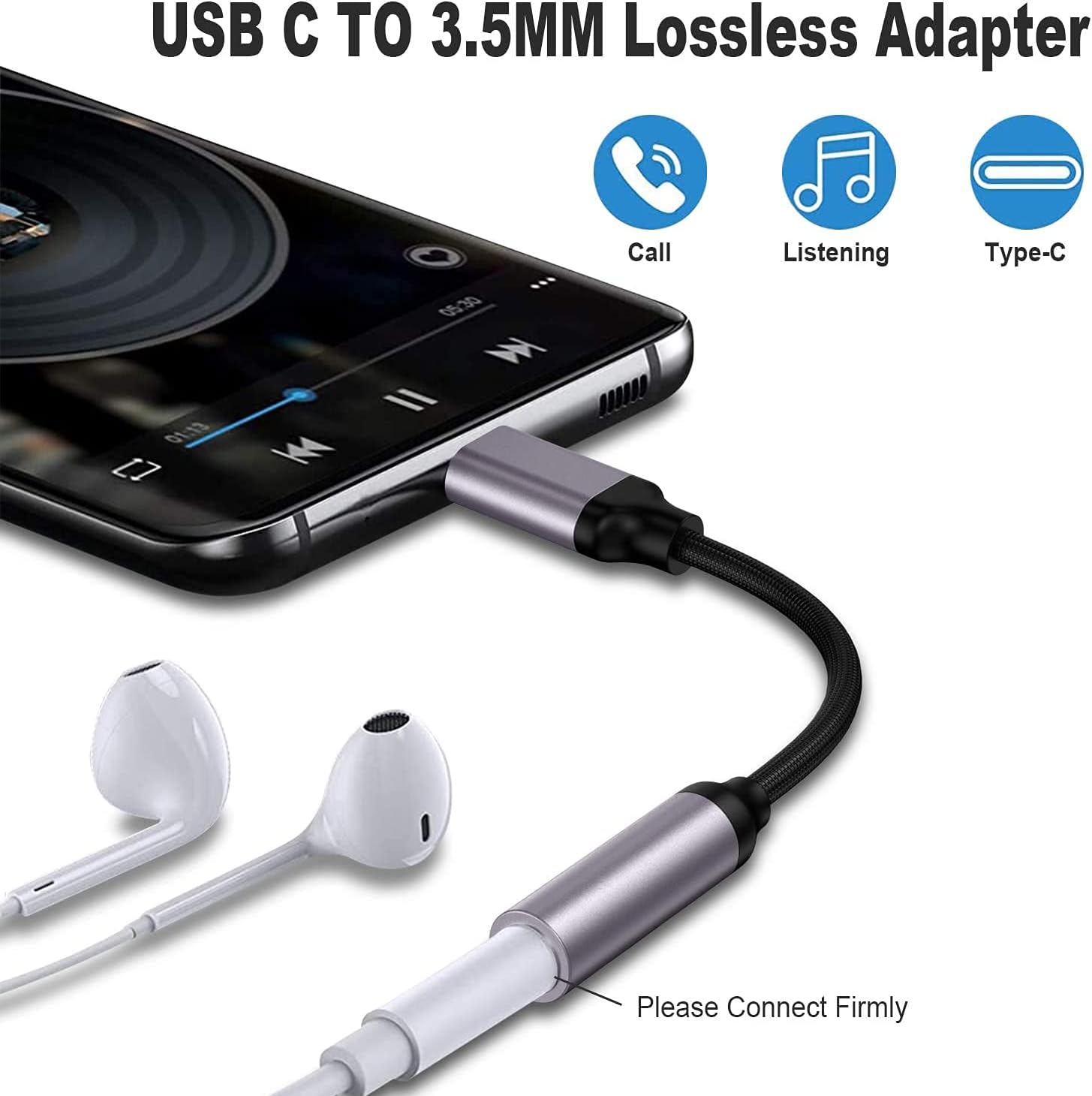 USB Type C To 3.5mm Aux Adapte - Transmission Jack Adapter recension och pris